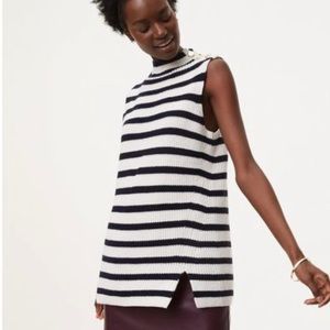 LOFT | Stripe Sweater Tank | Sz XS